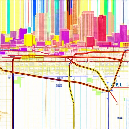 Tulsa cityscape with digital map overlay for local SEO