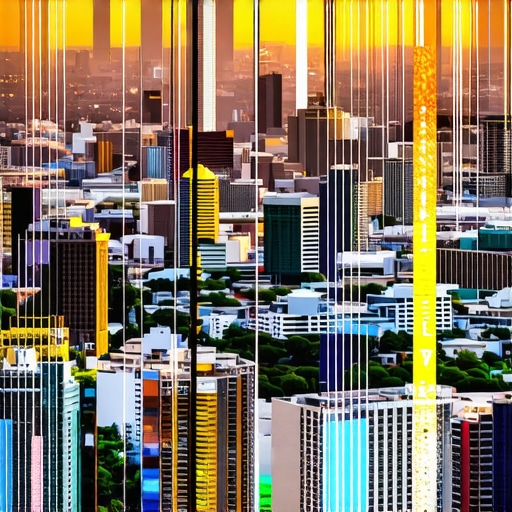 Tulsa cityscape with digital maps overlay for local SEO