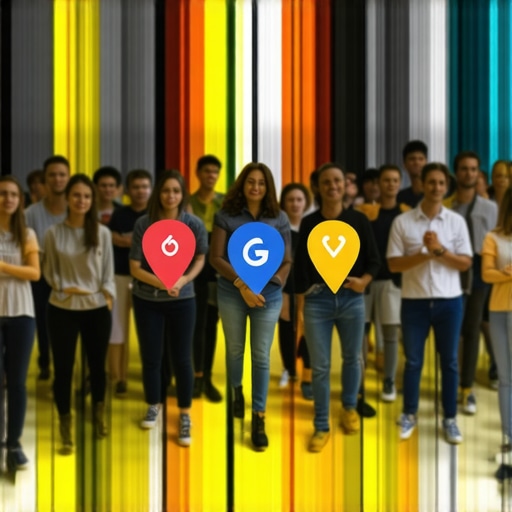 Tulsa Community Engagement for Local SEO Community gathering with local businesses and Google Maps icons