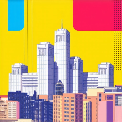 Virtual tour image of Tulsa landmarks and local businesses.