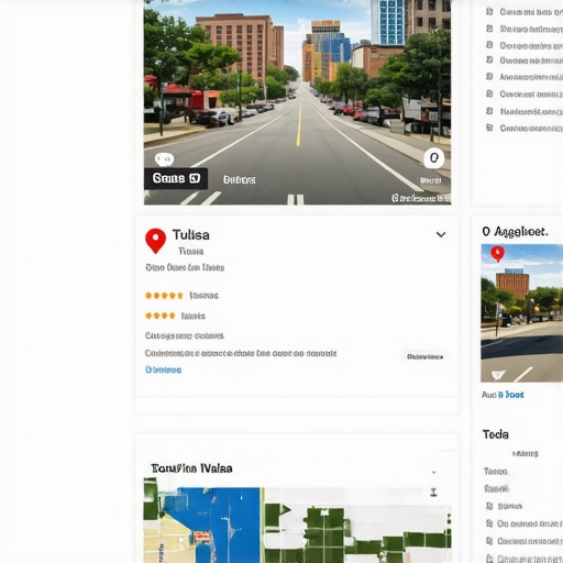 Google Business Profile with reviews and photos in Tulsa