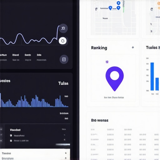 A computer screen showing local SEO data and Tulsa map rankings.