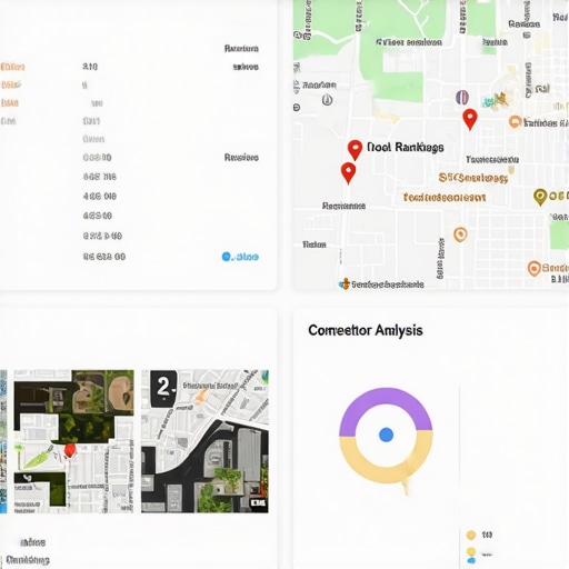 Screenshot of SEO dashboard displaying local rankings, reviews, and competitor insights for Tulsa
