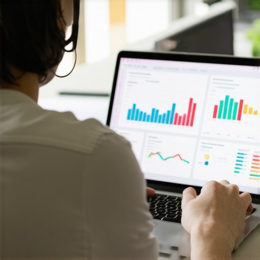 Person analyzing local SEO data on a laptop for Tulsa business optimization