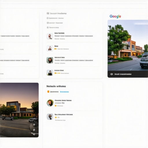 Screenshot of a Google My Business profile with optimized details, reviews, and insights.