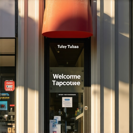 Front view of a vibrant Tulsa local business with signage