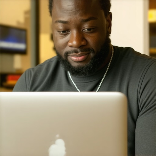 Optimizing Your GMB Profile in Tulsa Tulsa business owner updating Google My Business profile on laptop